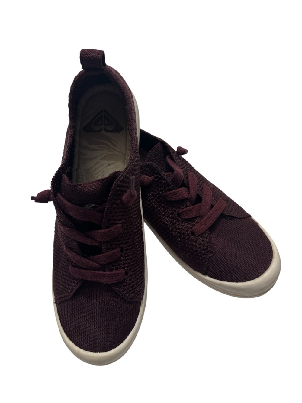 Roxy Women's Knit Lace-Up Sneakers - Burgundy Plum